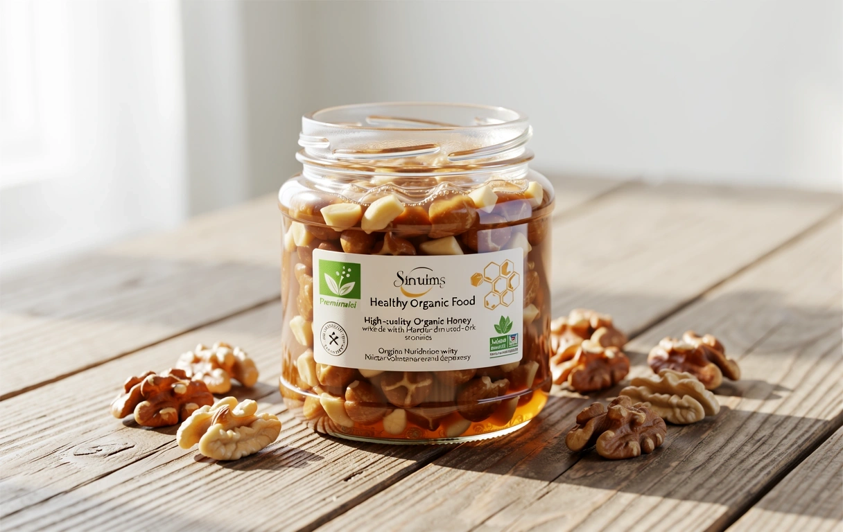 Miele biologico con noci